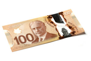 Counterfeit 100 Canadian Dollar Note
