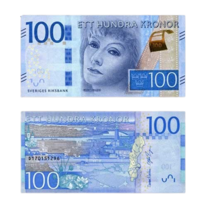 Counterfeit Swedish Krona 100 Kronor Note