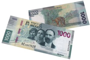 Counterfeit Mexican 1000 Pesos Note