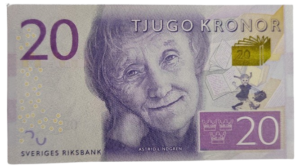 Counterfeit Swedish Krona 20 Kronor Note
