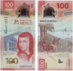 Counterfeit Mexican 100 Pesos Note