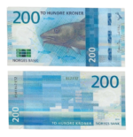 Counterfeit Norwegian Krone 200 Krone Note