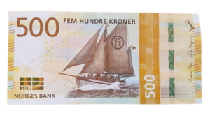 Counterfeit Norwegian Krone 500 Krone Note