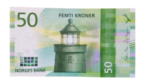 Counterfeit Norwegian Krone 50 Note