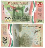 Counterfeit Mexican 20 Pesos Note