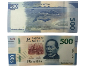 Counterfeit Mexican 500 Pesos Note