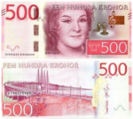 Counterfeit Swedish Krona 500 Kronor Note