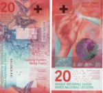 Counterfeit Swiss Franc 20 Note